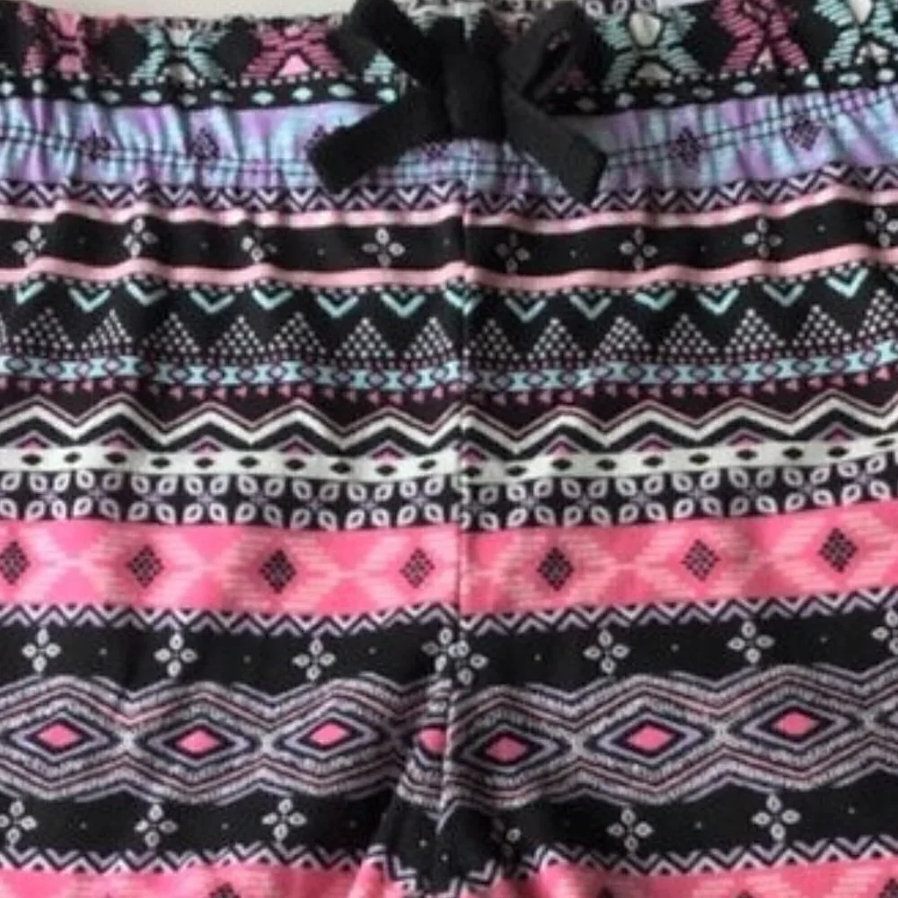 BOHO AZTEC PRINT SHORTS PURPLE PINK